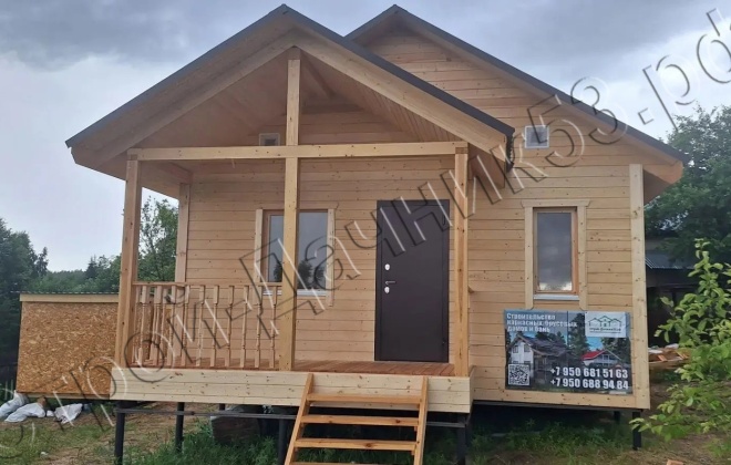 2 Каркасный дом Д-158, 7.5x6м, 42 М², Московская область, г.  Лосино-Петровский, р.п. Свердловский (4)